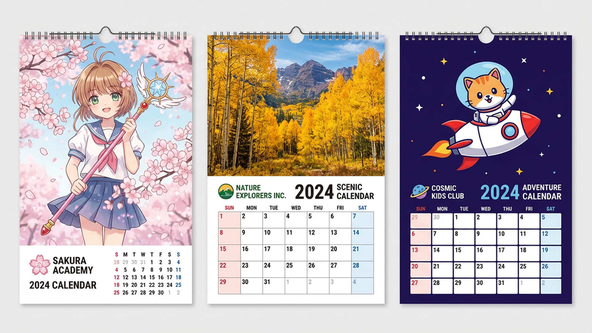 カレンダーサンプル