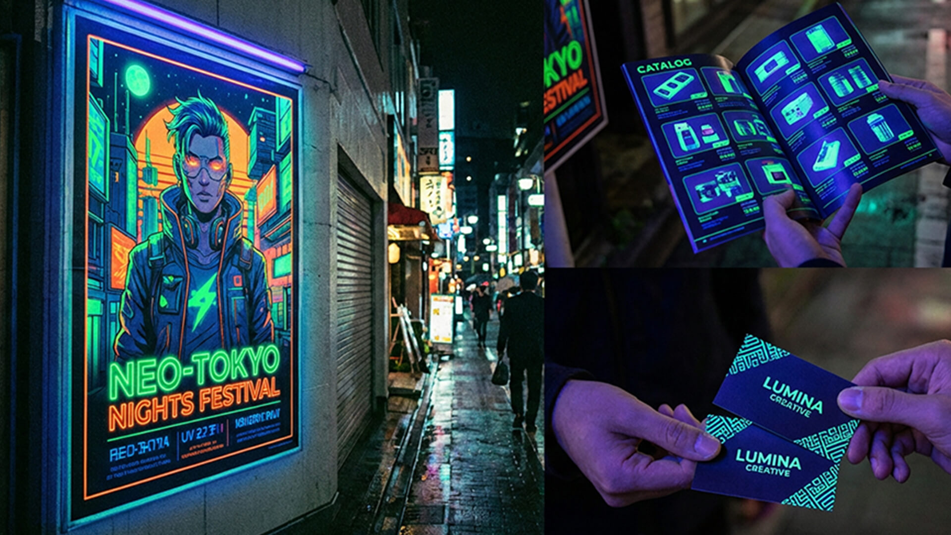 蛍光印刷サンプル