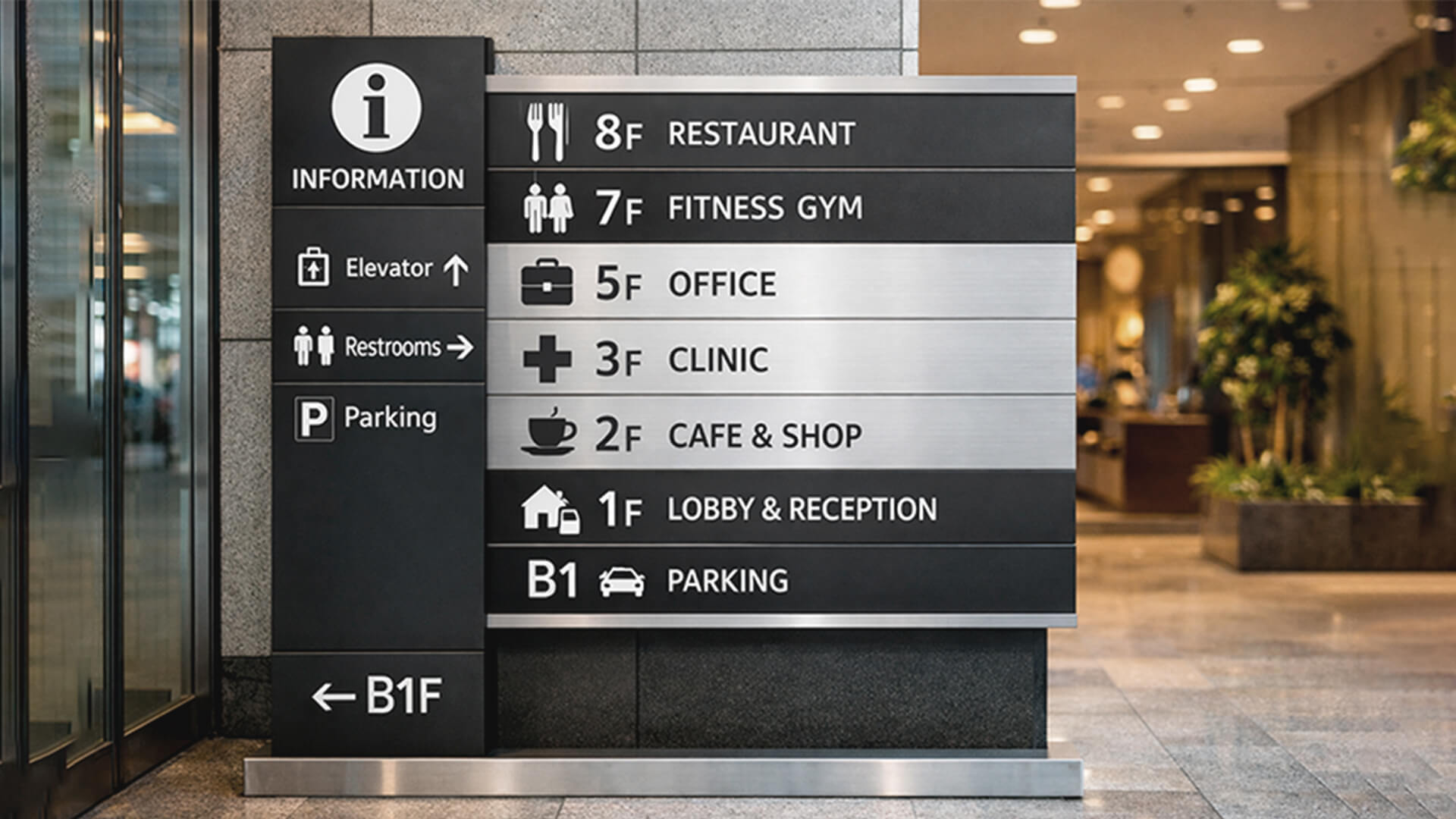案内サインサンプル